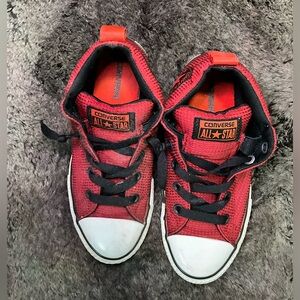 CONVERSE ALL STAR BOYS MID RED SNEAKER SHOES SIZE 3